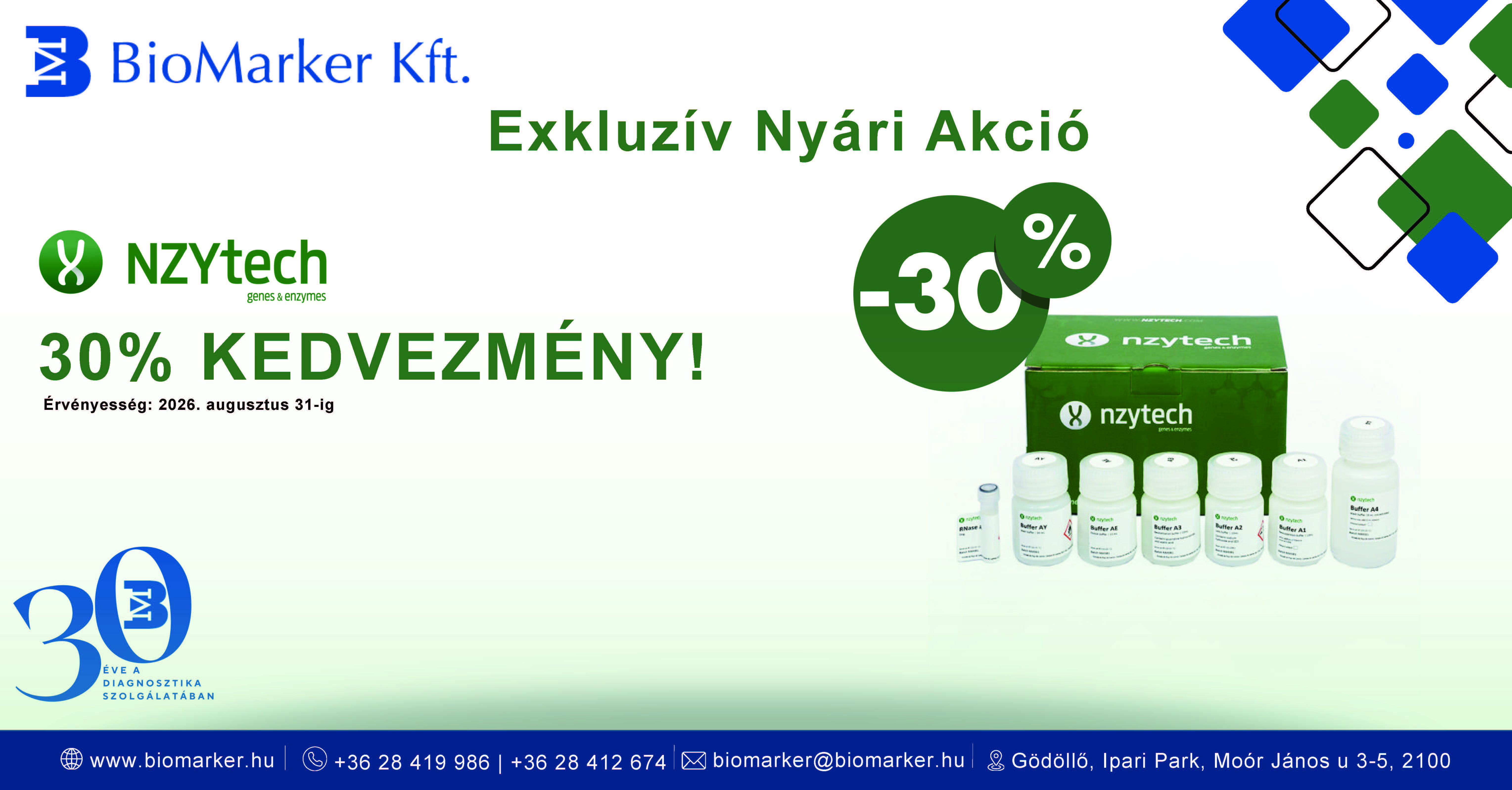 NZYtech 30% kedvezmény PCR Mastermixekre